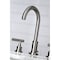 Kingston Brass FSC8928CML Manhattan Widespread Bathroom Faucet W/ Brass Pop-Up, Nickel FSC8928CML - alternate 3